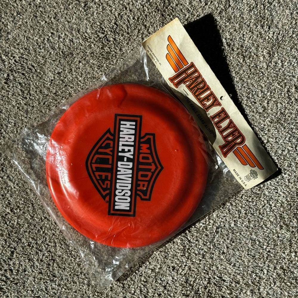 Rare vintage Harley Davidson frisbee
